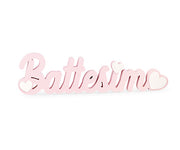 Cupido&Co. Taufinschrift 550 x 30 x 147 mm Holz Rosa
