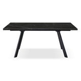 di mo commerciale di mo commerciale tavolo allungabile trevor 160 240 x 90 cm h 75 cm piano in ceramica nero marmorizzato ean 8010402496037