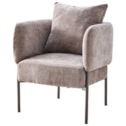 Dimo Poltroncina Dolly aus Polyester Grau mit Metallbeinen – Moderner Design-Sessel