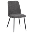 di mo di mo sedia tracy in tessuto grigio scuro 57x45x84 cm design moderno ean 8010402514816