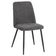 DI.MO Stuhl Tracy aus dunkelgrauem Stoff 57x45x84 cm – modernes Design