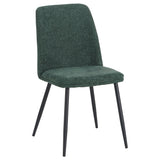 di mo di mo sedia tracy in tessuto verde scuro 57x45x84 cm design moderno ean 8010402514823