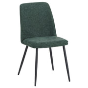 DI.MO Stuhl Tracy aus dunkelgrünem Stoff 57x45x84 cm – Modernes Design
