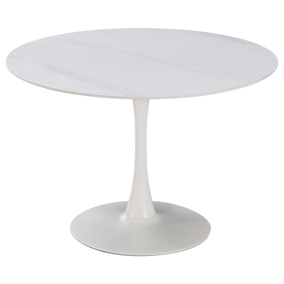 di mo commerciale di mo commerciale tavolo parker d 110 cm rotondo piano in ceramica bianco lucido 11 mm con gamba in metallo ean 8010402524297