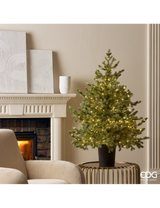 edg enzo de gasperi albero di natale pino argentato h 120 cm d 99 cm con 480 led