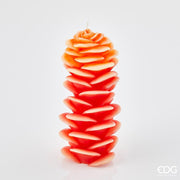 EDG Enzo De Gasperi Kerze Ginger H 22 Cm D 10 Cm Orange Rot