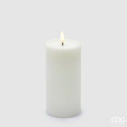 EDG Enzo De Gasperi Kerze Led Lounge Moccolo H 15 Cm D 7,5 Cm Weiß