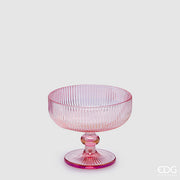 EDG Enzo De Gasperi Rillenbecher H 10 Cm D 12 Cm Farbe Rosa 4 St.