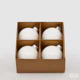 edg enzo de gasperi edg enzo de gasperi addobbo palla di natale vetro d 8 cm cf 4 pz bianco ean 8056372575914