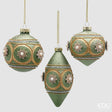 edg enzo de gasperi edg enzo de gasperi addobbo palla trottola fuso di natale zarina ass d 8 cm green gold 1 pz ean 8059824529428