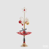 edg enzo de gasperi edg enzo de gasperi alzata decoreativa xmas natale h 76 cm white black ean 8059824542496