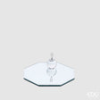 edg enzo de gasperi edg enzo de gasperi base specchio ottagonale d 20 cm vetro silver ean 8059824180889