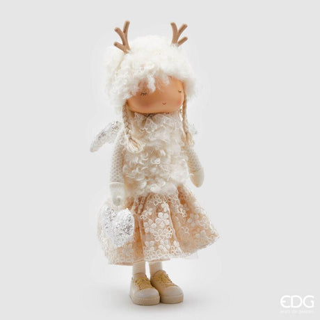 edg enzo de gasperi edg enzo de gasperi bimba renna natale h 39 cm scatola regalo ivory ean 8059824183842