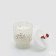 edg enzo de gasperi edg enzo de gasperi candela di natale snowy h 10 cm d 9 cm cotton bianco rosso ean 8059824544889