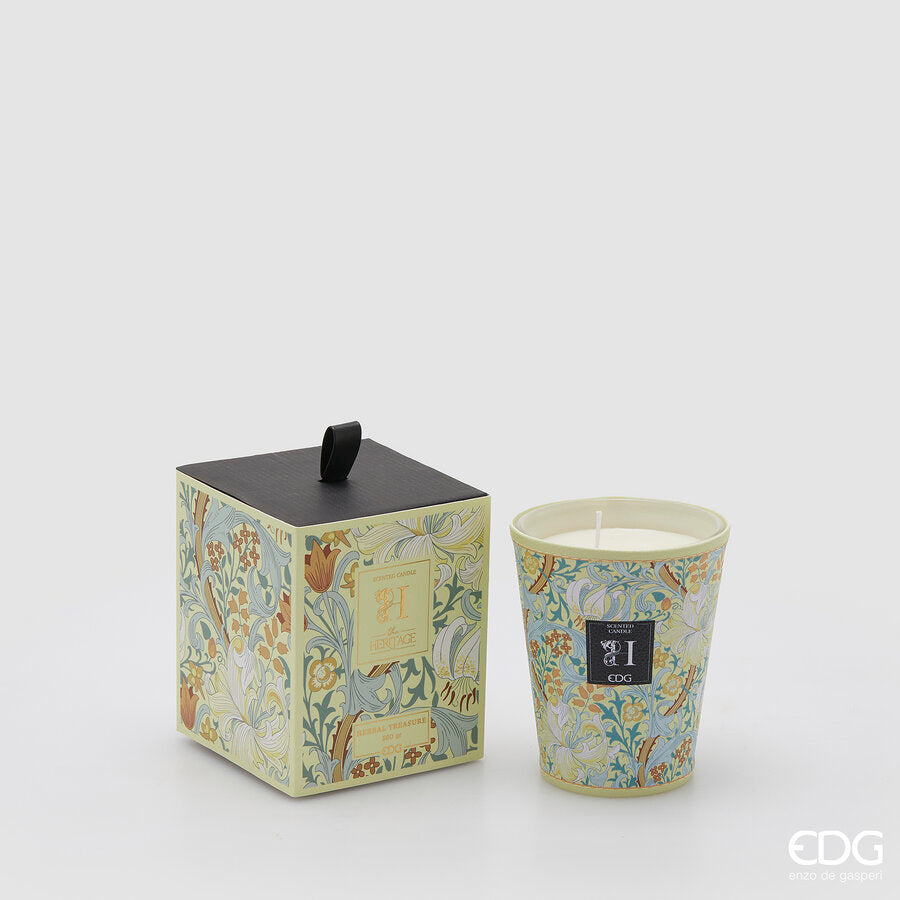 edg enzo de gasperi edg enzo de gasperi candela heritage con profumo h 12 cm herbal treasure ean 8059824525895