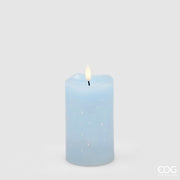 EDG Enzo De Gasperi LED-Kerze Starry mit Docht H 12,5 cm D 7,5 cm IP20 Himmelblau