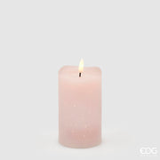 EDG Enzo De Gasperi LED-Kerze Starry mit Docht H 12,5 cm D 7,5 cm IP20 Hellrosa