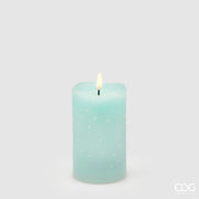 EDG Enzo De Gasperi LED-Kerze Starry mit Docht H 12,5 cm D 7,5 cm IP20 Hellgrün