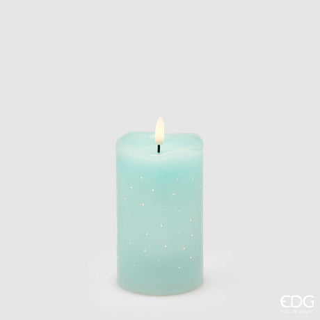 edg enzo de gasperi edg enzo de gasperi candela led starry con moccolo h 125 cm d 75 cm ip20 verde chiaro ean 8059824475770