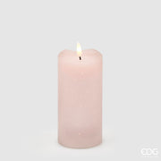 EDG Enzo De Gasperi LED-Kerze Starry mit Docht H 15 Cm D 7,5 Cm IP20 Hellrosa