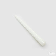 EDG Enzo De Gasperi Stabkerze Twist H 23 Cm D 22 Mm Weiß 10er Pack