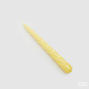 EDG Enzo De Gasperi Stabkerze Twist H 23 cm D 22 mm Pack 10 Stk Gelb