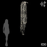 edg enzo de gasperi edg enzo de gasperi cascata natalizia a led 40 fili 1 120 luci l 240 cm cavo 10 mt avorio ean 8056372015373