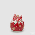 edg enzo de gasperi edg enzo de gasperi contenitore palla xmas natale h 175 cm d 16 cm white red ean 8059824539557