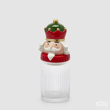 edg enzo de gasperi edg enzo de gasperi contenitore soldatino natale h 30 cm d 11 cm green red ean 8059824539618