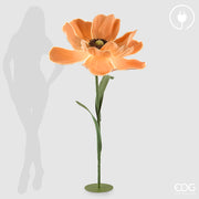 EDG Enzo De Gasperi Decoro Anemone Jumbo Led 12V 300W mit Basis H 160 Cm D 100 Cm Orange