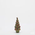 edg enzo de gasperi edg enzo de gasperi decoro decoglitter pino di natale cono h 225 cm d 9 cm poliresina verde rosso ean 8059824598035