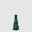edg enzo de gasperi edg enzo de gasperi decoro fiocchi di natale cono h 80 cm d 35 cm velluto verde ean 8059824567307