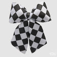 edg enzo de gasperi edg enzo de gasperi decoro fiocco di natale h 63 cm l 62 cm velluto bianco nero ean 8059824575456