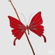 edg enzo de gasperi edg enzo de gasperi decoro natale farfalla con clip d 23 cm burgundy ean 8059824511119
