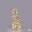 edg enzo de gasperi edg enzo de gasperi decoro natalepacco regalo stripes 350 microled h 76 cm l 25 cm l 25 cm ip44 gold ean 8059824546142