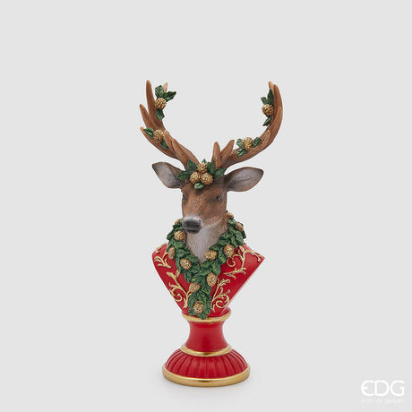 edg enzo de gasperi edg enzo de gasperi decoro renna natale h 33 cm l 16 cm l 125 cm multicolor ean 8059824540737