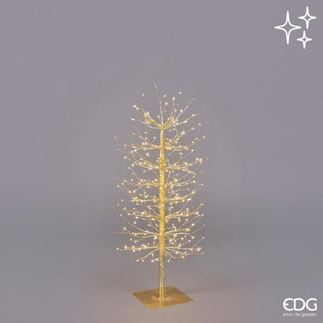 edg enzo de gasperi edg enzo de gasperi faggio con base 320 led di natale h 90 cm d 40 cm gold ean 8059824283160