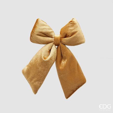 edg enzo de gasperi edg enzo de gasperi fiocco natale velluto h 20 cm l 15 cm gold ean 8059824603111