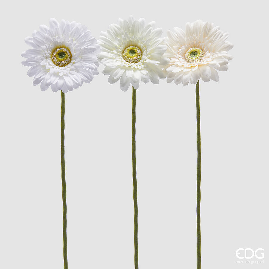 edg enzo de gasperi edg enzo de gasperi gerbera ramo ass h 60 cm d 12 cm pianta artificiale bianco 1 pz ean 8059824456984