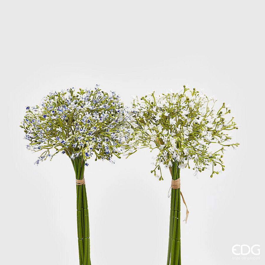 edg enzo de gasperi edg enzo de gasperi gypsophila chic 8 pz h 32 cm bianco e blu fiori artificiali decorativi assortiti design elegante 1 pz ean 8059824907257