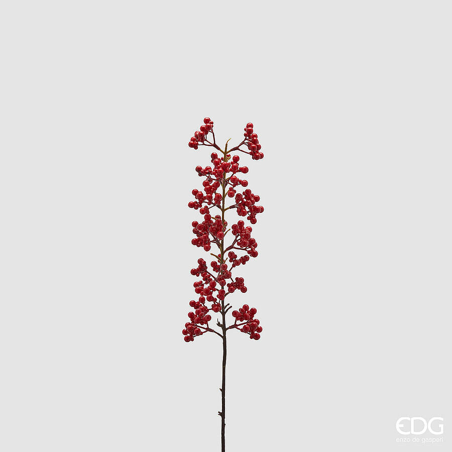 edg enzo de gasperi edg enzo de gasperi ilex bacche ramo natalizio h 60 cm rosso ean 8059824580801