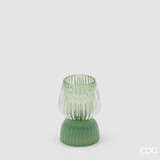EDG Enzo De Gasperi Tischleuchte Biforma Striped LED H 13 cm D 9 cm IP20 Grün