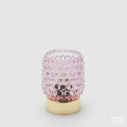 EDG Enzo De Gasperi Tischleuchte Bubbles Rund LED H 11 cm D 8,5 cm IP20 Geschenkbox Rosa