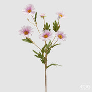 EDG Enzo De Gasperi Margherita Ast x5 mit Knospe H 77 cm Künstliche Pflanze Weiß-Rosa