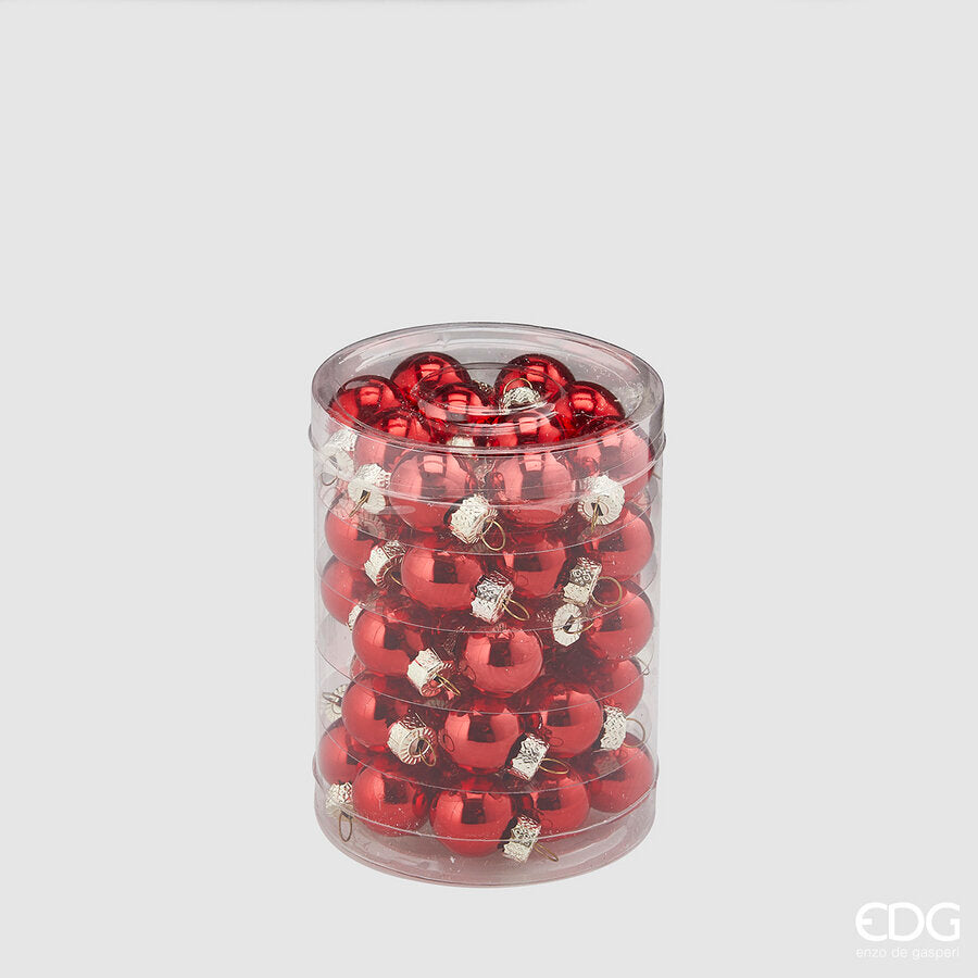edg enzo de gasperi edg enzo de gasperi palla di natale d 2 cm cf 50 pz box vetro red ean 8056372575952