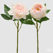 EDG Enzo De Gasperi Pfingstrose Ast mit Blättern Sort. H 58 cm Künstliche Pflanze Rosa 1 Stk.