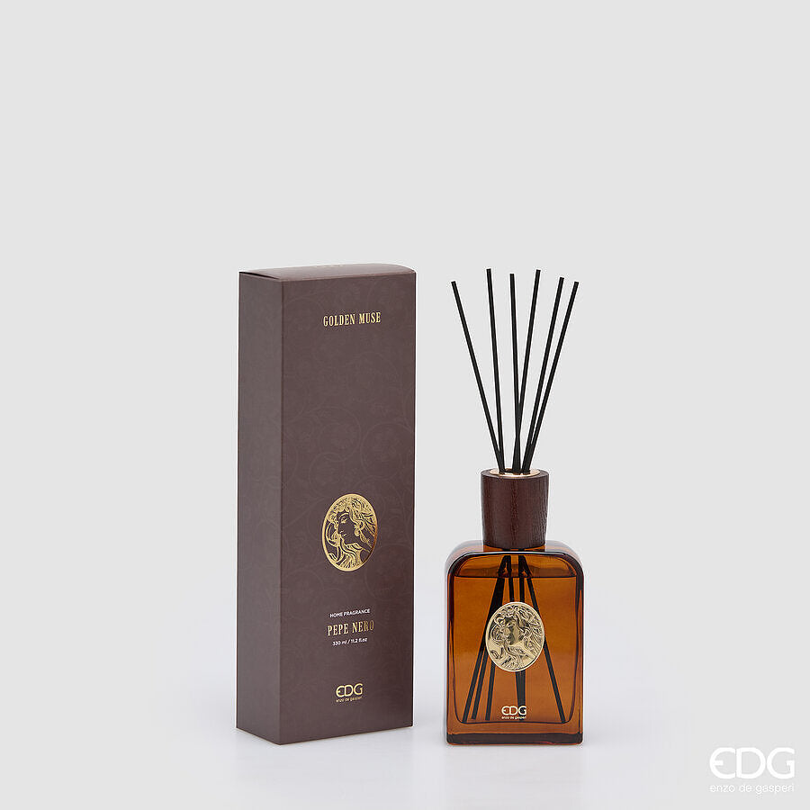 edg enzo de gasperi edg enzo de gasperi profumatore ambiente bottiglia diva 330 ml pepe nero diffusore fragranza design elegante ean 8059824655950