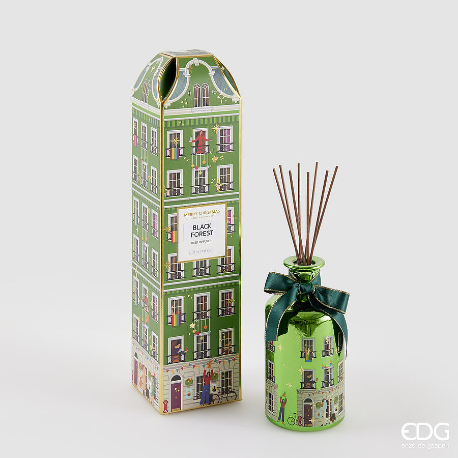 edg enzo de gasperi edg enzo de gasperi profumatore bottiglia di natale rue de rivoli 200 ml h 135 cm black forest vert ean 8059824556455