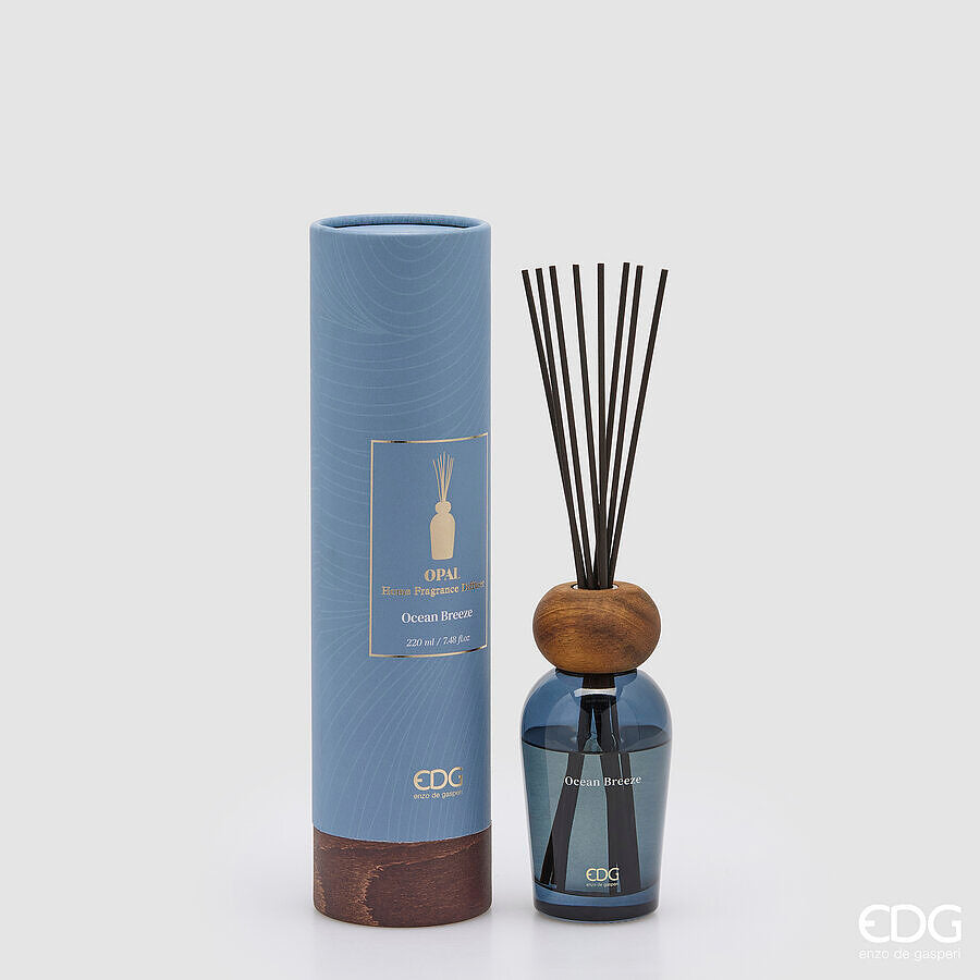 edg enzo de gasperi edg enzo de gasperi profumatore bottiglia opal 220 ml h 14 cm ocean breeze ean 8059824627223
