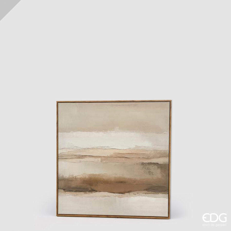 edg enzo de gasperi edg enzo de gasperi quadro abstract desert 60 x 60 cm cream decorazione parete design moderno casa ean 8059824670991